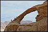 natuurlijke brug, Wadi Rum - Jordanië , dinsdag 1 januari 2008