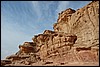 rotsformatie in Wadi Rum - Jordanië , dinsdag 1 januari 2008