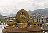 uitzicht Jokhang tempel Lhasa, Tibet , donderdag 9 augustus 2001