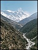 onderweg naar Dingboche, Nepal , dinsdag 4 mei 2004