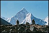 tergkeer naar Pangboche, Nepal , zaterdag 8 mei 2004