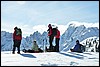 Sneeuwwandelen in NP Fanes Sennes, Italie , zondag 22 februari 2009