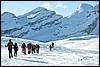 Sneeuwwandelen in NP Fanes Sennes, Italie , zaterdag 28 februari 2009