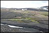trekking van Hrafntinnusker  naar Landmannalaugar , IJsland , zaterdag 26 juli 2008