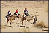 kameel rit in Wadi Rum - JordaniÃ« , woensdag 2 januari 2008