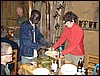 matoke bij diner, Oeganda , dinsdag 17 juli 2007