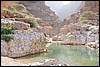 Wandeling door Wadi Shaab, Oman , dinsdag 28 december 2010